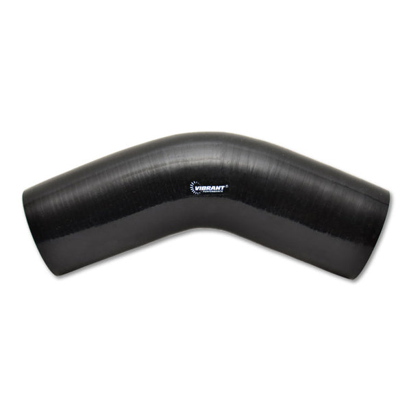 Vibrant Performance Tubing Elbow - 45 Degree - 1-3/4 in ID - 5 x 5 in Legs - Silicone - Black - Each