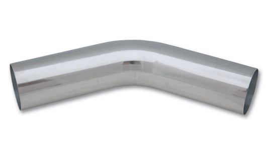 Vibrant Performance Aluminum Tubing Bend - 45 Degree - Mandrel - 2.75 in Diameter - 4.125 in Radius - 6 in Legs - 1.5