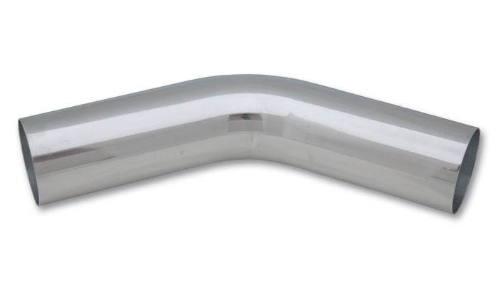 Vibrant Performance Aluminum Tubing Bend - 45 Degree - Mandrel - 2 in Diameter - 2.5 in Radius - 6.25 in Legs - 1.8 mm