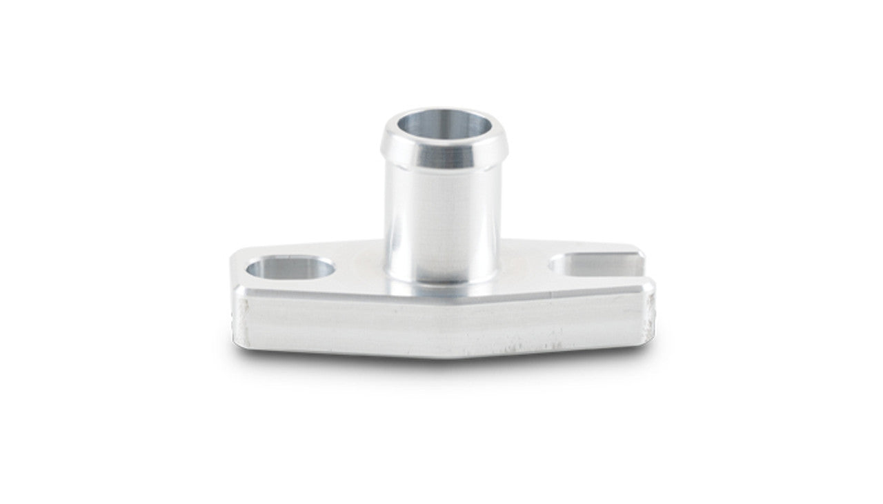 Vibrant Performance Turbo Oil Drain Flange - 5/8 in Hose Barb - Hardware Included - Aluminum - Natural - Various