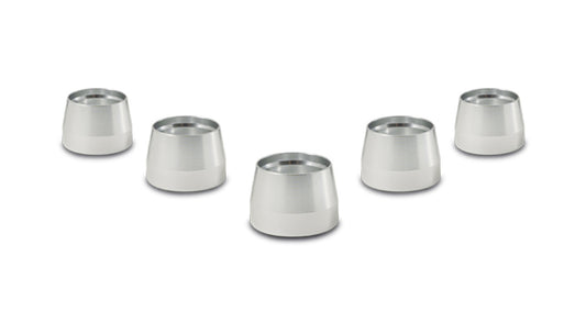 Vibrant Performance Compression Ferrule - 6 AN - Aluminum - PTFE Fittings - Set of 5