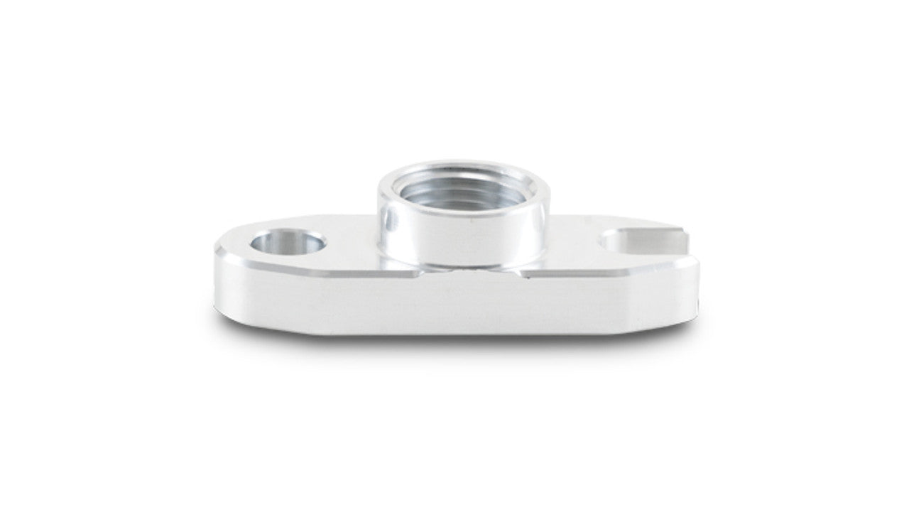 Vibrant Performance Turbo Oil Drain Flange - 1/2 in NPT Female - Hardware Included - Aluminum - Natural - Various