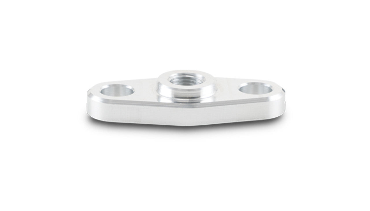 Vibrant Performance Turbo Oil Feed Flange - 1/8 in NPT Female - Hardware Included - Aluminum - Natural - Various