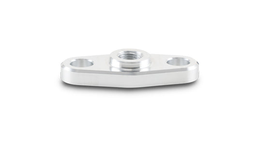 Vibrant Performance Turbo Oil Feed Flange - 1/8 in NPT Female - Hardware Included - Aluminum - Natural - Various