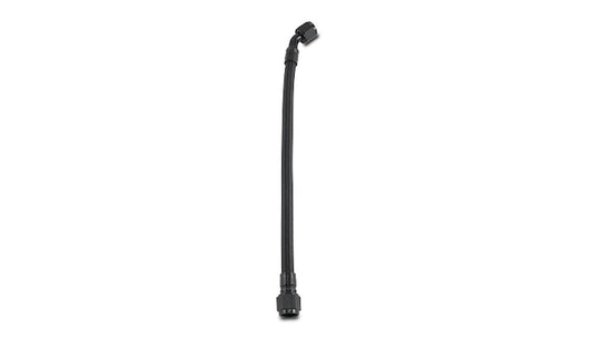 Vibrant Performance AN Hose Assembly - 36 in Long - 8 AN Hose - 8 AN Straight Female to 8 AN 45 Degree Female -