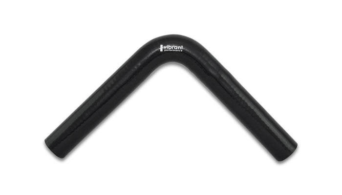 Vibrant Performance Tubing Elbow - 90 Degree - 1 in ID - 8 in Legs - Silicone - Black - Each