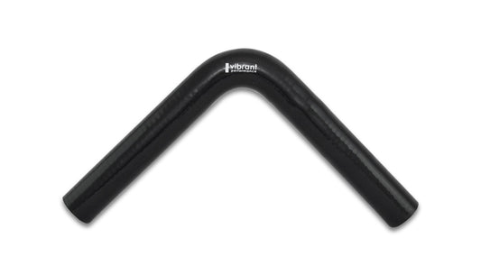 Vibrant Performance Tubing Elbow - 90 Degree - 1 in ID - 8 in Legs - Silicone - Black - Each
