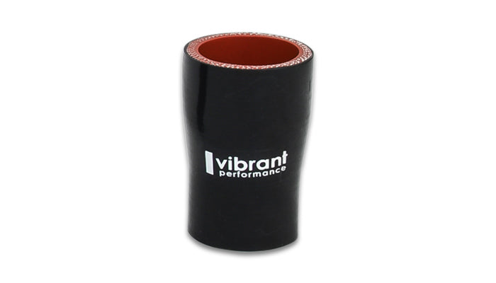 Vibrant Performance Tubing Coupler - Straight - Reducer - 4-1/2 in to 5 in ID - 3 in Length - Silicone - Black - Each