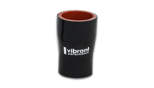 Vibrant Performance Tubing Coupler - Straight - Reducer - 4-1/2 in to 5 in ID - 3 in Length - Silicone - Black - Each
