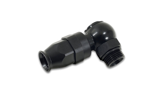 Vibrant Performance Fitting - Hose End - Banjo - Straight - 8 AN to 8 AN Male O-Ring - Swivel - Aluminum - Black
