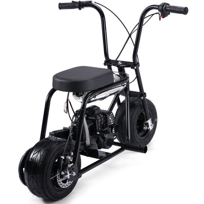 MotoTec Wild Rover 49cc 2-Stroke Kids Gas Mini Bike Black - view 3