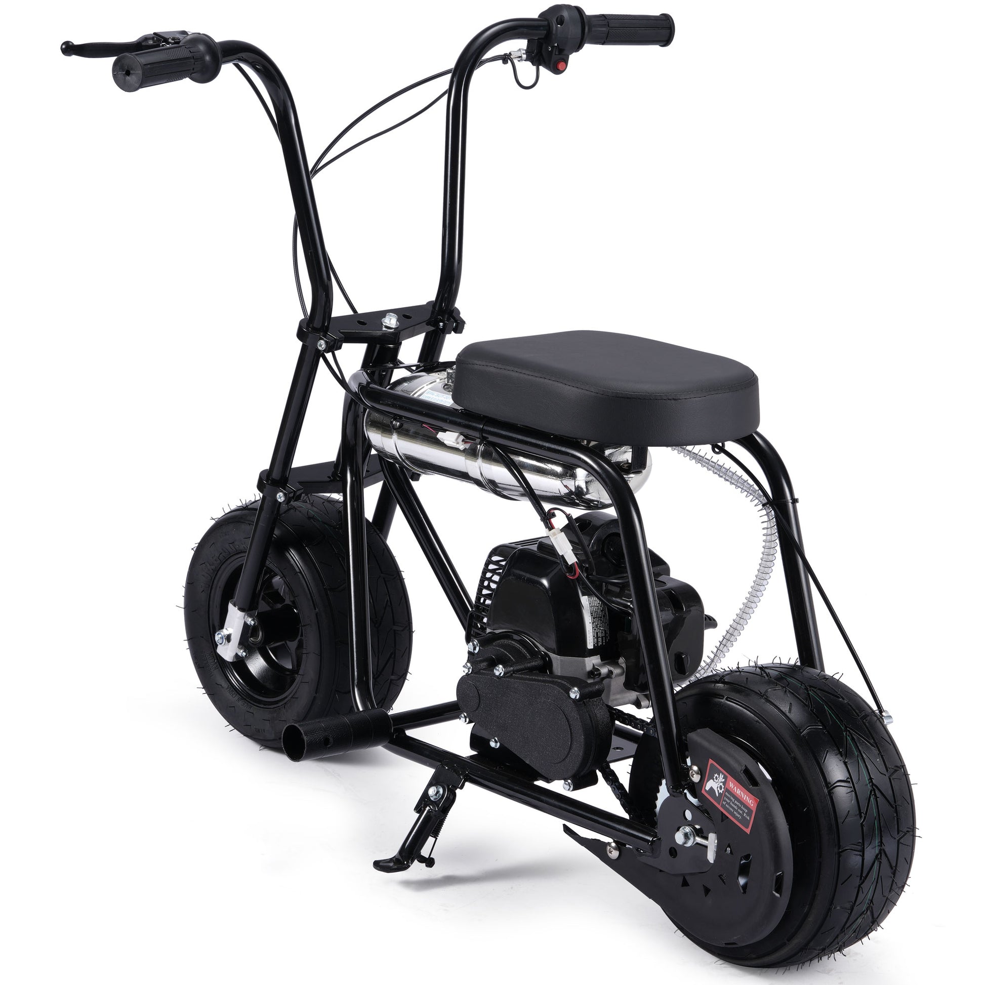 MotoTec Wild Rover 49cc 2-Stroke Kids Gas Mini Bike Black - view 4