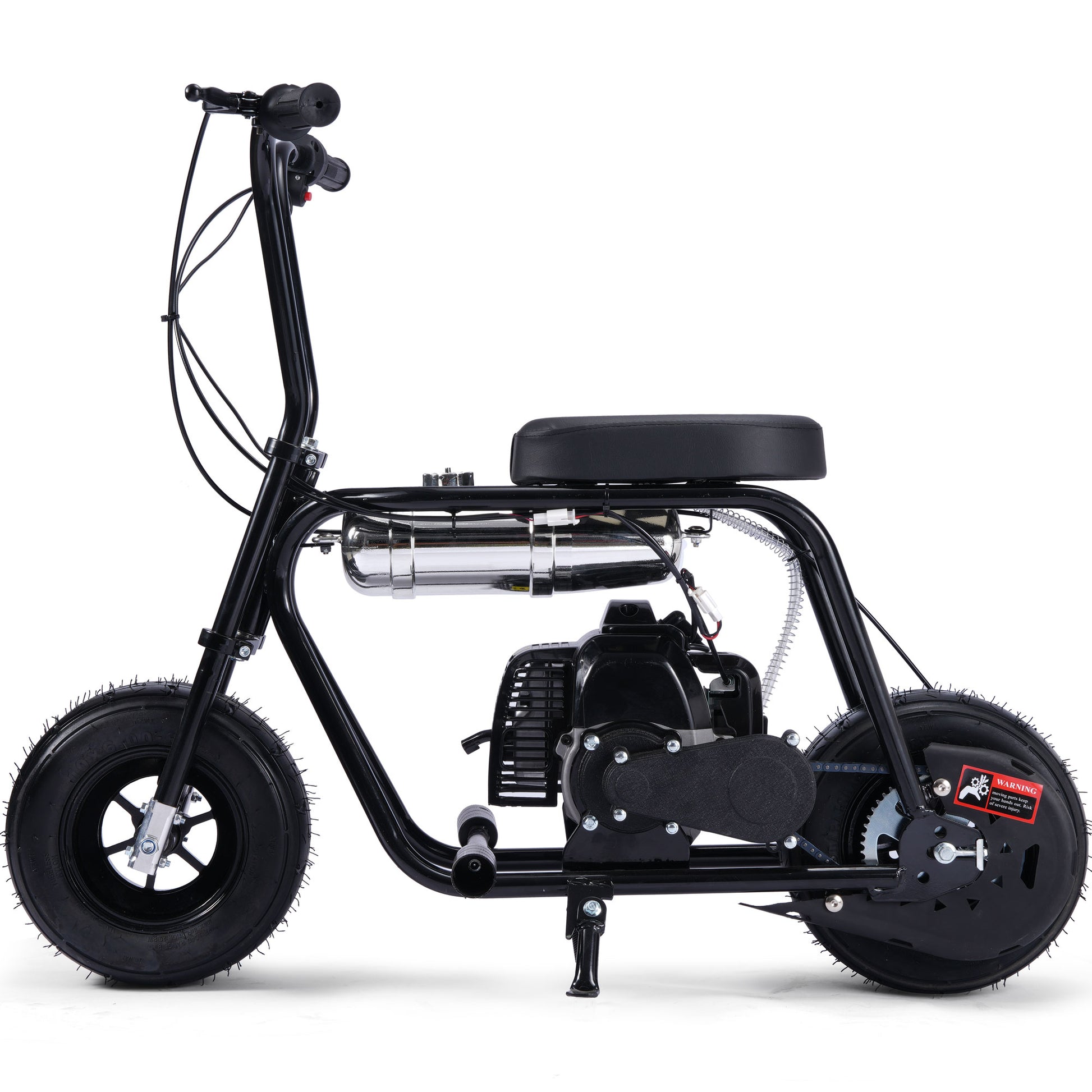MotoTec Wild Rover 49cc 2-Stroke Kids Gas Mini Bike Black - view 5