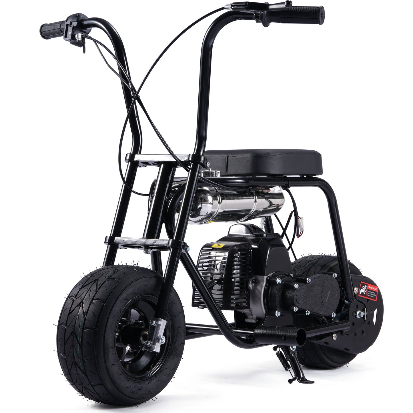 MotoTec Wild Rover 49cc 2-Stroke Kids Gas Mini Bike Black - view 6