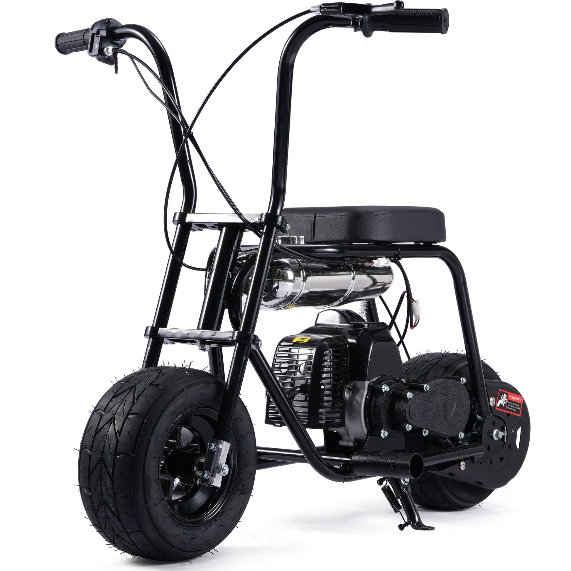 MotoTec Wild Rover 49cc 2-Stroke Kids Gas Mini Bike Black - view 6