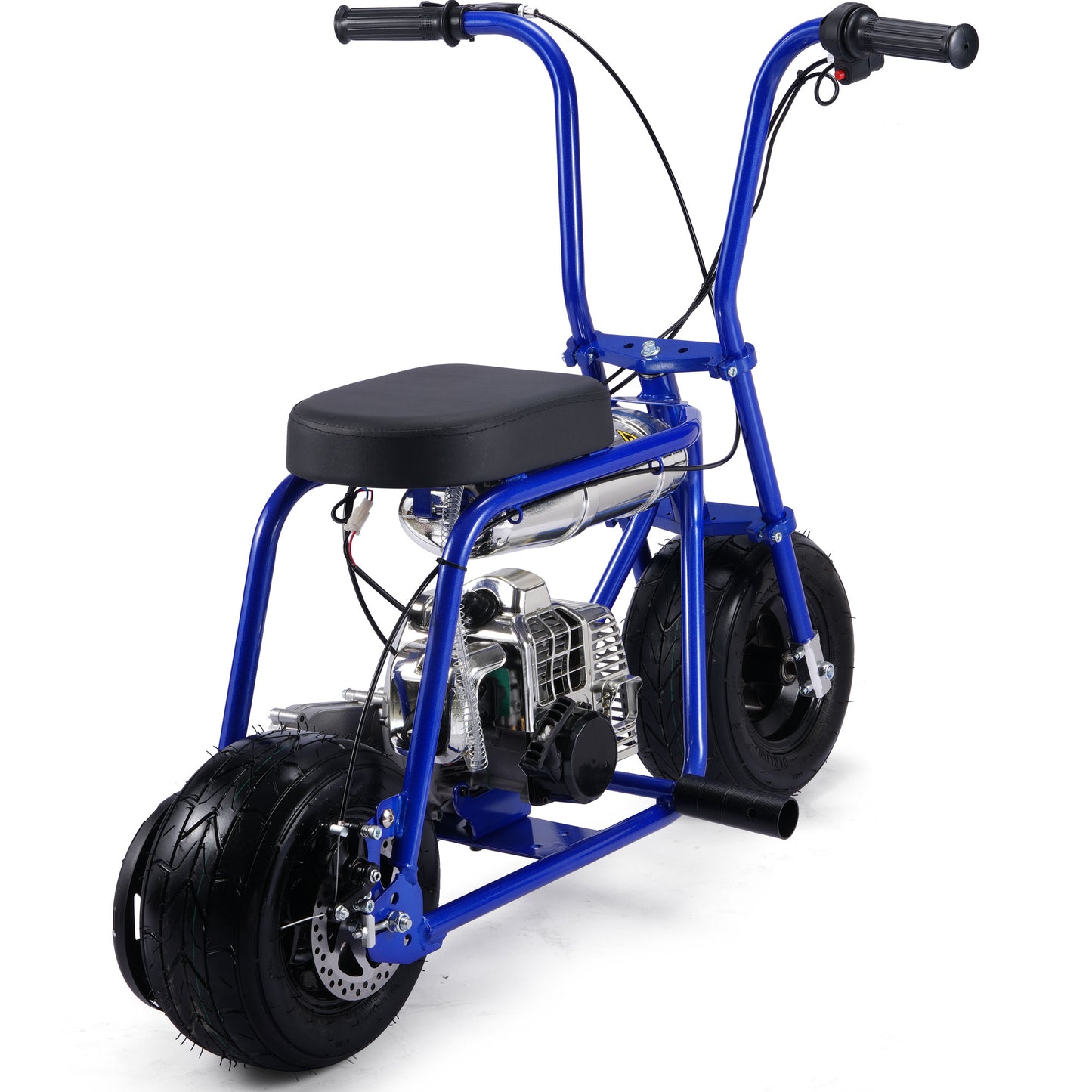MotoTec Wild Rover 49cc 2-Stroke Kids Gas Mini Bike Blue - view 3
