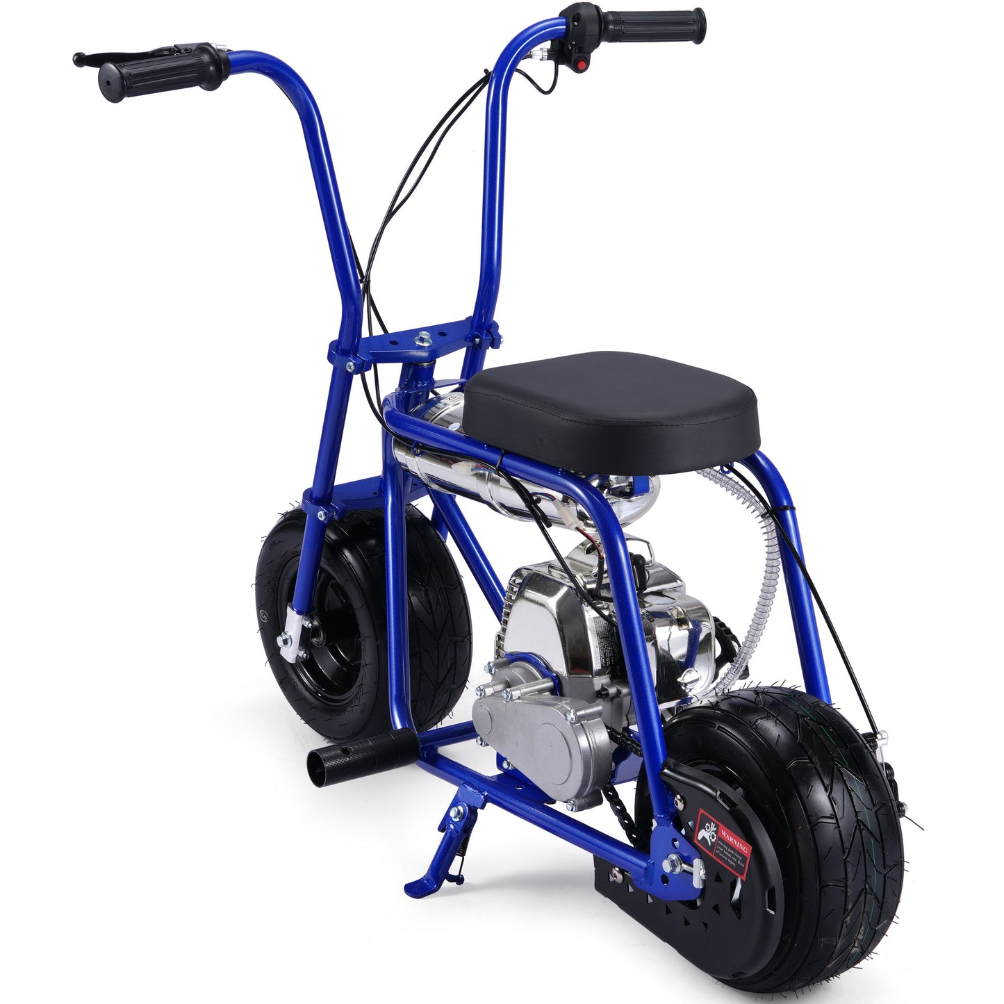 MotoTec Wild Rover 49cc 2-Stroke Kids Gas Mini Bike Blue - view 4