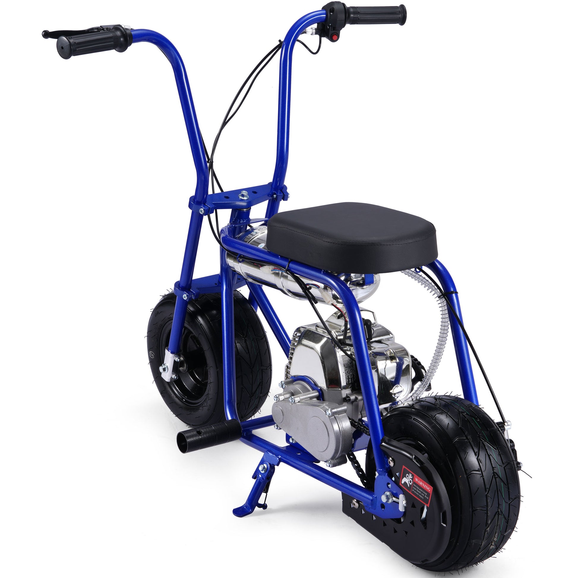 MotoTec Wild Rover 49cc 2-Stroke Kids Gas Mini Bike Blue - view 4
