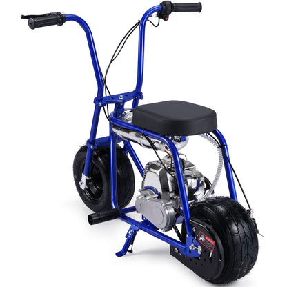MotoTec Wild Rover 49cc 2-Stroke Kids Gas Mini Bike Blue - view 4
