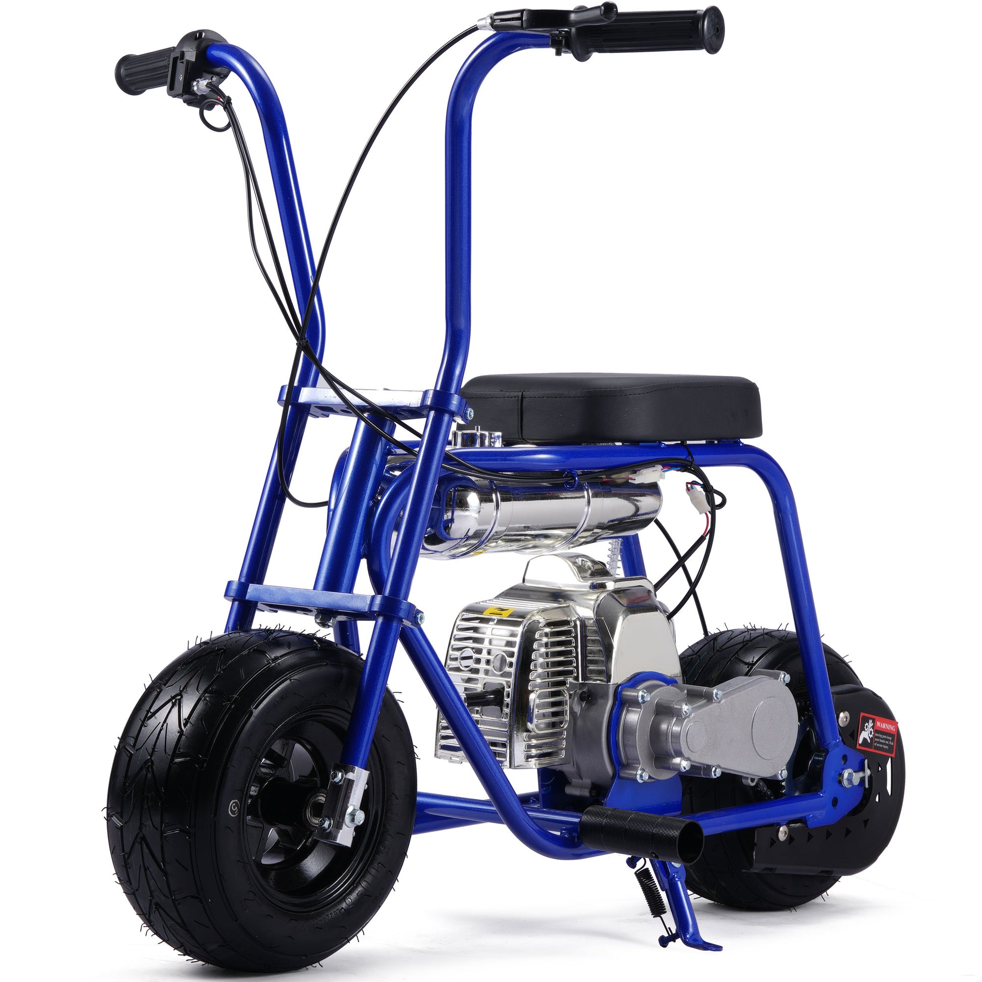 MotoTec Wild Rover 49cc 2-Stroke Kids Gas Mini Bike Blue - view 6