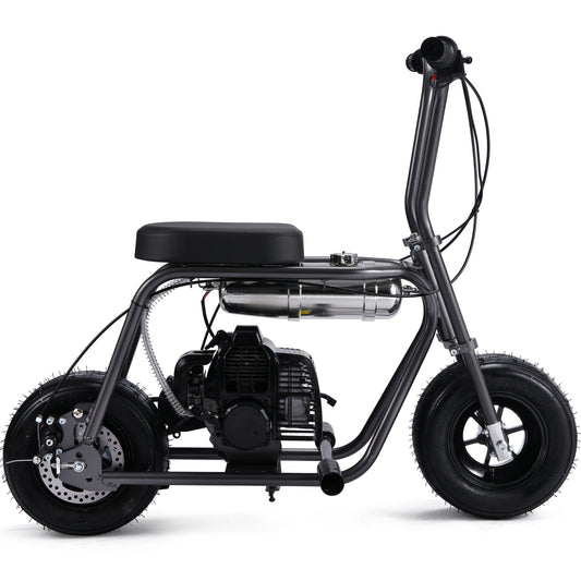 MotoTec Wild Rover 49cc 2-Stroke Kids Gas Mini Bike Grey - view 2