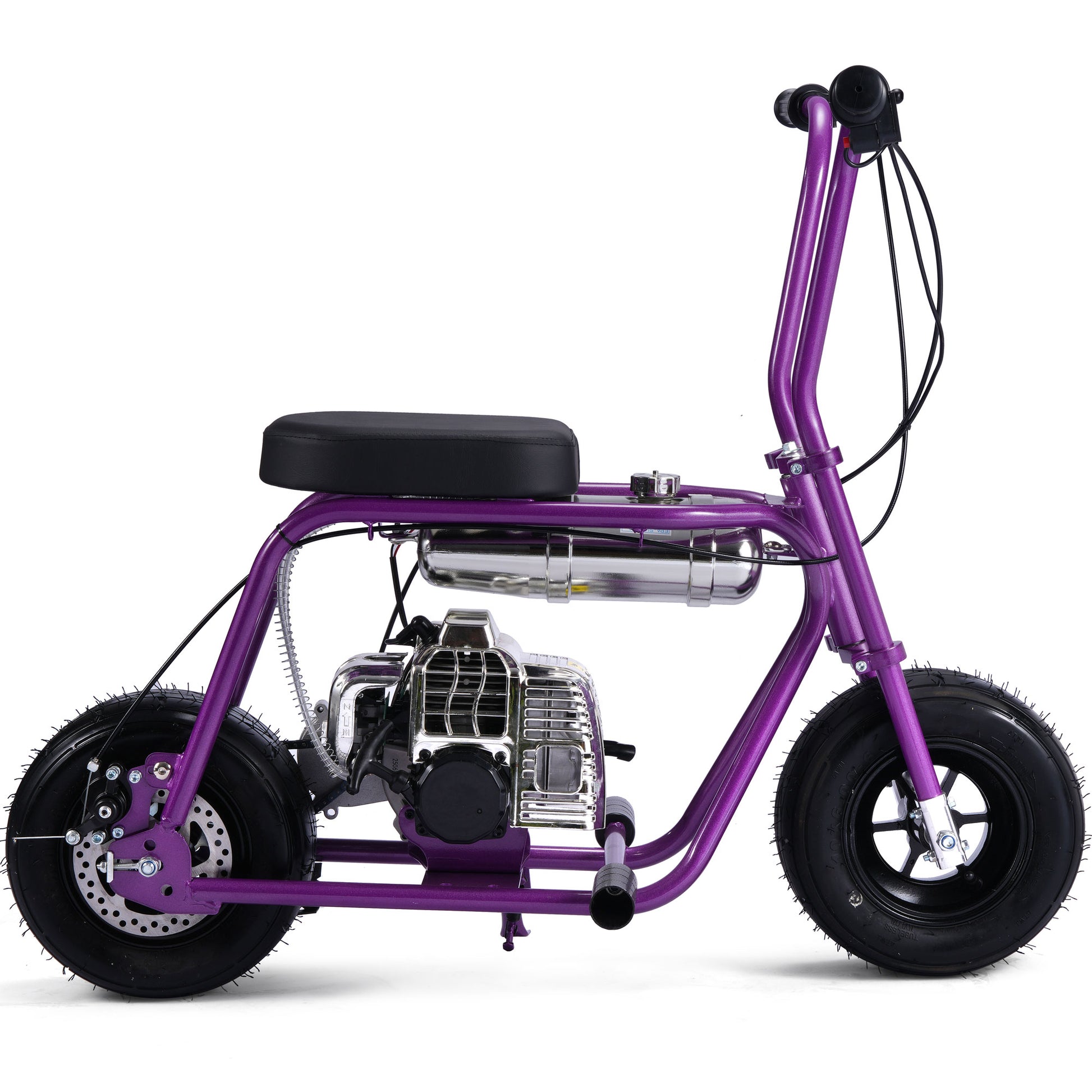 MotoTec Wild Rover 49cc 2-Stroke Kids Gas Mini Bike Purple - view 2
