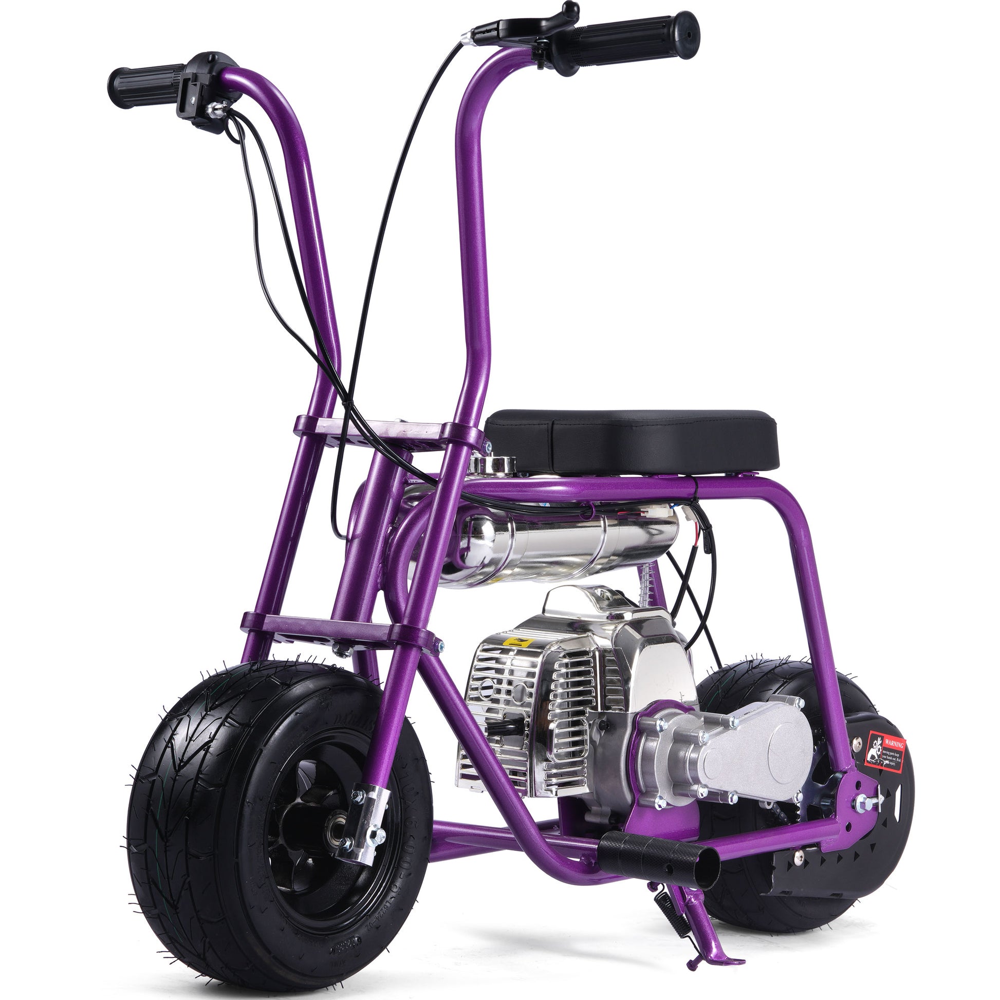 MotoTec Wild Rover 49cc 2-Stroke Kids Gas Mini Bike Purple - view 6