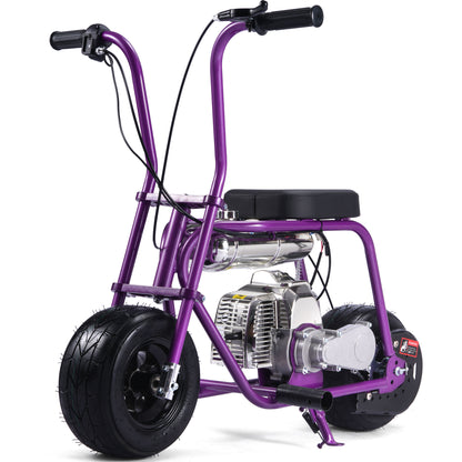 MotoTec Wild Rover 49cc 2-Stroke Kids Gas Mini Bike Purple - view 6