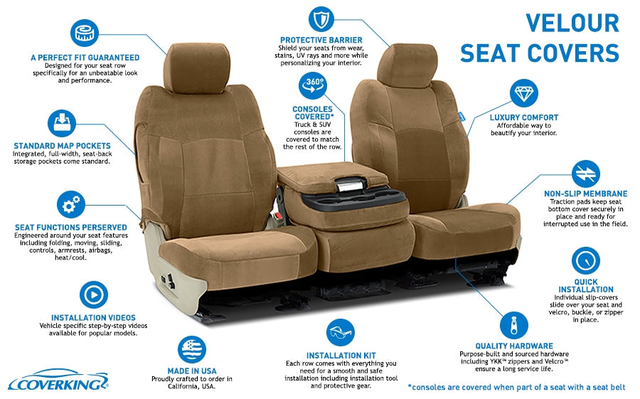 Custom Seat Cover Velour
