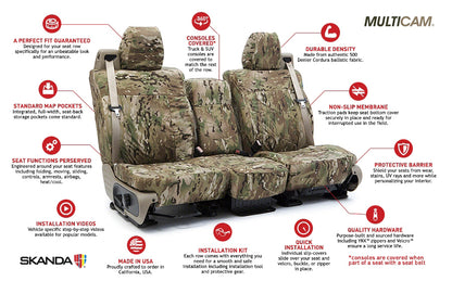 Custom Seat Cover Ballistic Camo Multi-Cam