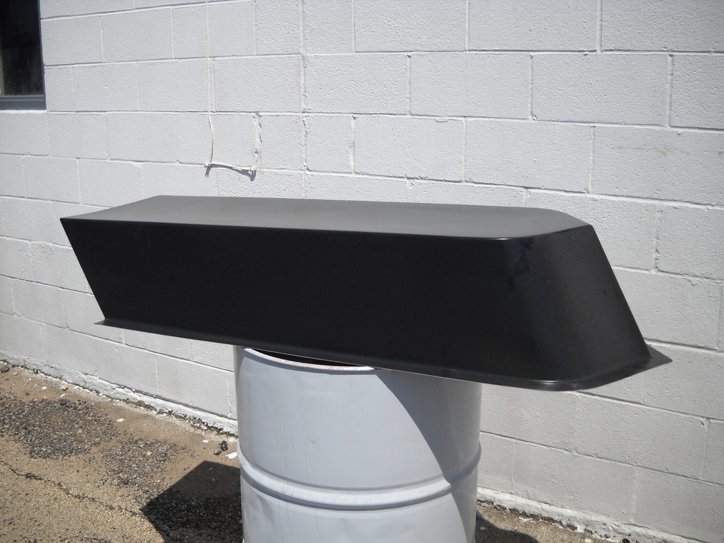 Windshield Snorkel Fiberglass Scoop Base Piece; 17" W X 52" L X 10 1/2" Tall (16' W At Top - 17" W At Base) - Glasstek GS045