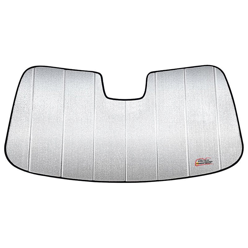 Premium Folding Sun Shade unfolded on a white background